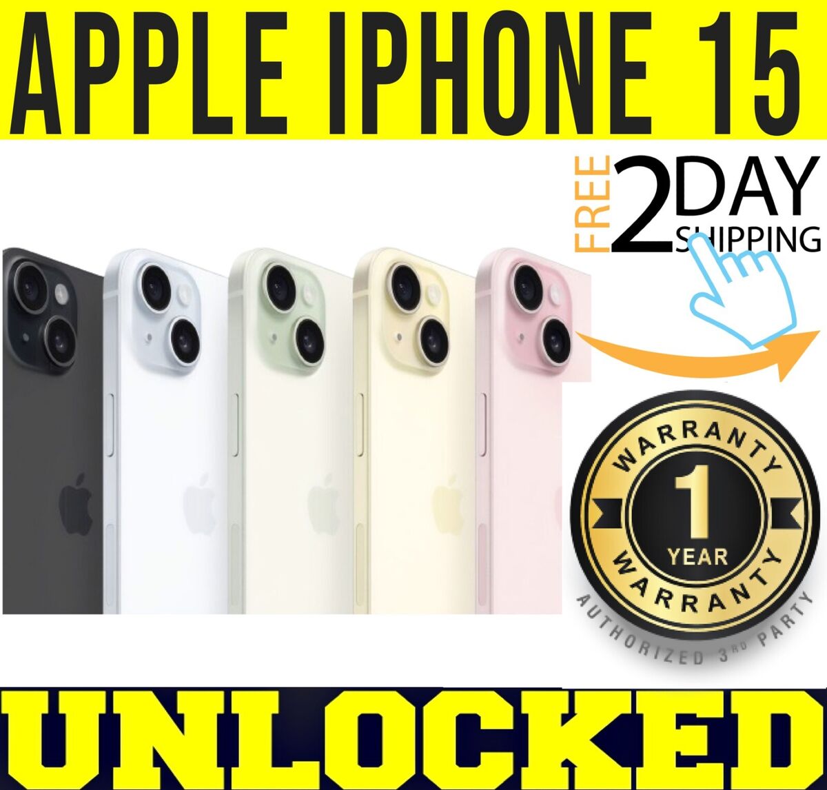 Apple iPhone 15 - 256 GB - Black (Unlocked) for sale online Apple iPhone 15 - 256 GB - Black (Unlocked) for sale online