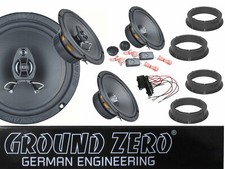 passend für VW Golf 4 IV Set Ground Zero Lautsprecher Tür Vorn Hinten Einbauset 
