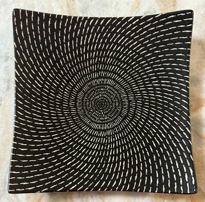 Square Dinner Plate Celestial Coal by Tabletops Unlimited 9 1/4''