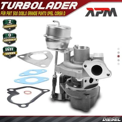 Turbo Turbocompresseur pour Panda de Fiat Opel Corsa D S07 1.3 D Multijet 55 Kw