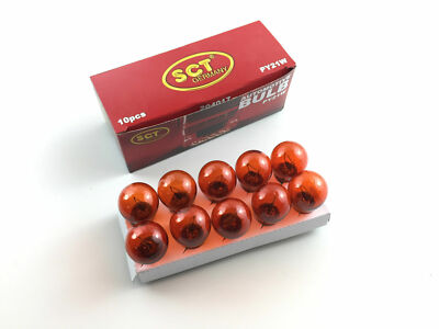 10 x PY21W lamps lamp 24 Volt 21 Watt BAU15s orange lamp bulb by SCT Germany