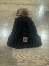 1Pc Unisex Pom-Pom Knit Hat, Y2K Style, Warm and Breathable, Black