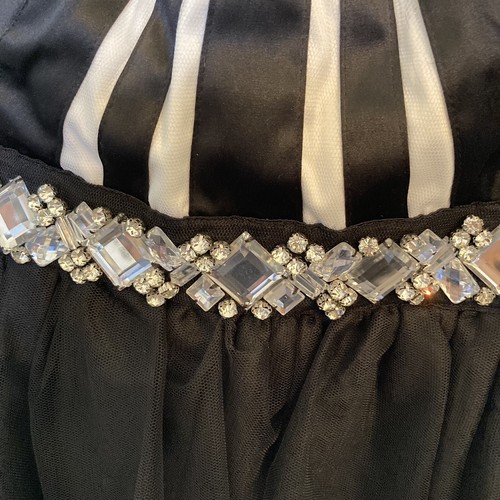 Love Reigns As U Wish NWT Dress Jrs 5 Y2K Black & White Formal Prom Party Short - Picture 3 of 9