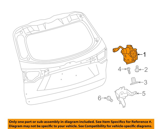 TOYOTA OEM 2014 Highlander LiftgateLock Actuator Motor 693500T020 eBay