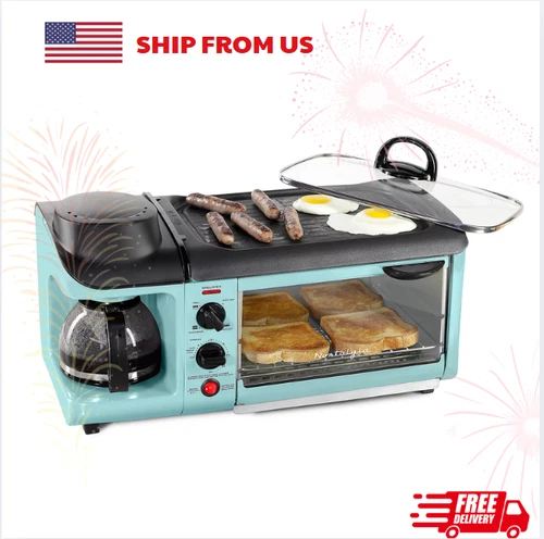 Nostalgia Retro 3 in 1 Electric Breakfast Station