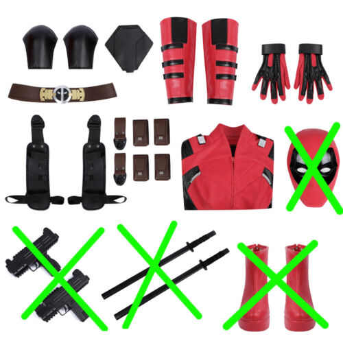 High Quality Lady Deadpool 3 Jumpsuit Woman Cosplay Wanda Wilson Costume Outfit - Picture 23 of 24