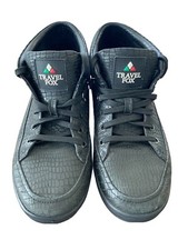 41 (8) Zapatillas Deportivas Negras Travel Fox Para Hombre Cancún Serpiente Repujado