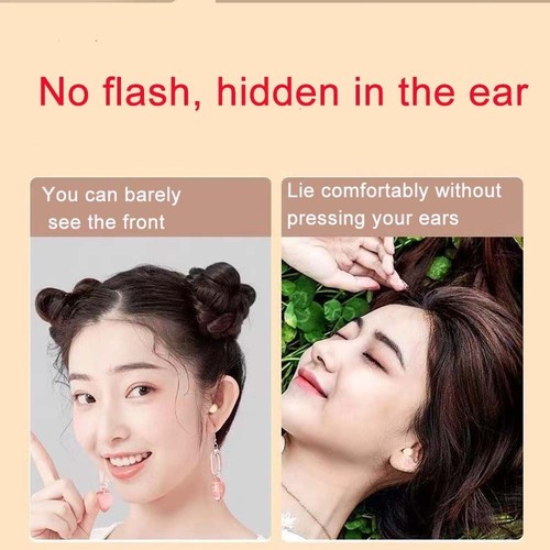 For iPhone For Android Wireless Headset Bluetooth 5.2 Mini Invisible Headphones - Zdjęcie 2 z 9