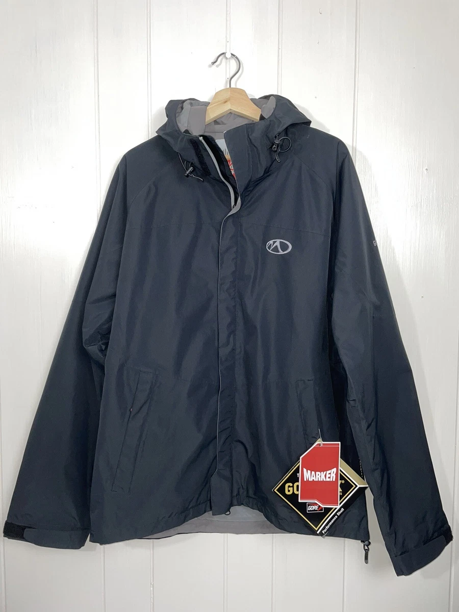 MAKER GORE TEX Mens Coat Black Size Jarge Ski Outdoors