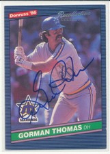 Donruss Recollection Gorman Thomas Auto 23/31