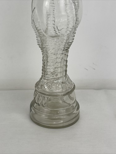 🔥 Vintage Dragon Claw Holding Egg Glass Soap Bottle Decanter 19th Century 14.5" - Picture 10 of 13