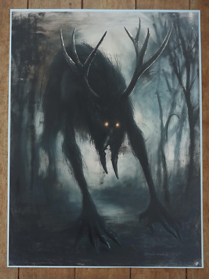 Wendigo Cryptid Poster 18x24in