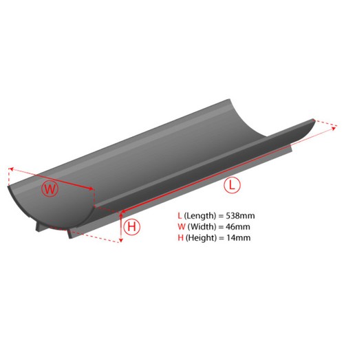 28W T5/18W T8 - SINGLE - iQuatics T5/T8 Aluminium Reflector - Rio/Trigon/Lido - Picture 2 of 2