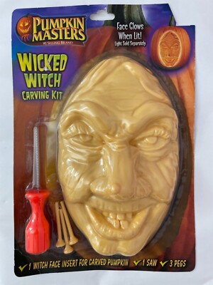 NEW Wicked witch plastic mold for Paper Mache Pumpkin Masters knife saw craft