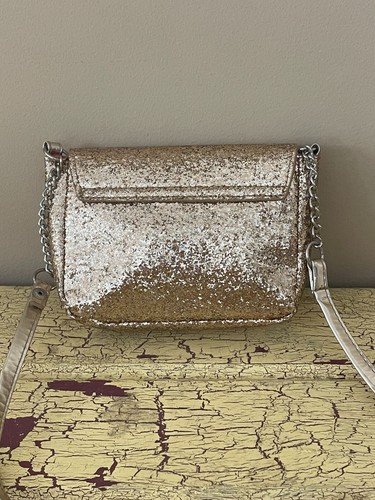 H&M girls gold glitter purse bag cute - Picture 2 of 5
