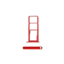 For Samsung Galaxy A01 A015F Replacement Dual Sim Card Tray (Red)
