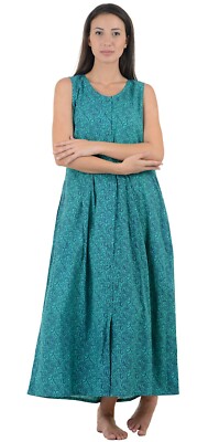 Kleid Rundhals bedruckt Paisley reine Baumwolle | Cotton Lane