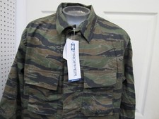Tiger Stripe Camo BDU Shirt Combat Coat 4 Pocket 60/40 Twill Propper NOS w/ Tag