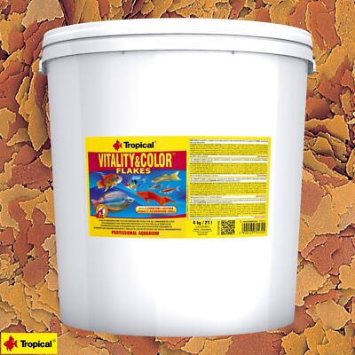 Tropical Vitality & Color Flakes 21L farbverstärkendes Fischfutter Aquarium