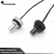 PLUS Temperature Plug Sensor Thermometer Water Stop Water Cooler Fitting Modding
