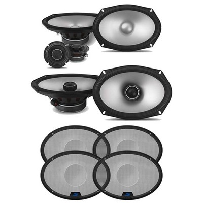 Alpine S2 Bundle: 6x9'' Component/Coaxial w/ 2 KTE-S69G S-Series Speaker Grills