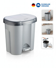 Rotho Duo Mülleimer 2X 10L Zur Mülltrennung Mit Deckel, Kunststoff (PP Recycelt)