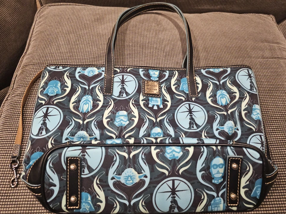 Dooney & Bourke Disney 2015 Star Wars Disney Cruise Line Blue Nylon Shopper Tote - Image 2 of 4