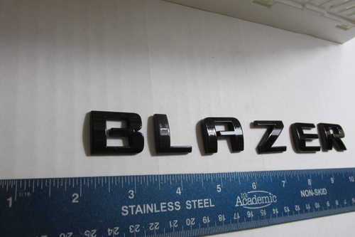 Factory 2019-2023 Chevrolet Blazer black Letters emblem - Picture 2 of 4