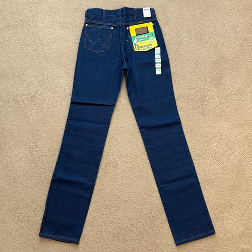 Jeans Wrangler taglio cowboy slim fit 30x38 prelavato indaco 936PWD blu denim nuovo con etichette