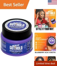 2.02 oz Blueberry Acai Edge Control - Paraben & Aluminum Free for Sleek Styles