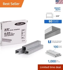Professional Quality Swingline Staples 3/8" - 1000 Staples for Heavy Usage