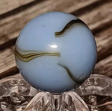 HTF Peltier Glass Rainbo Marble. .58" Nm - Nice Color Combo