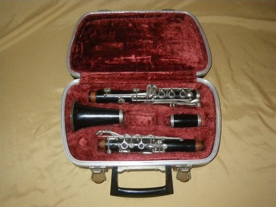VINTAGE WOOD Bb CLARINET for REPAIR - MADE IN GERMANY, SCHREIBER? - NO CRACKS