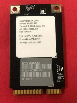  Apple Wifi Card AR5BXB92 iMac Mac Pro 825-7360-A 607-3758-A *TESTED*