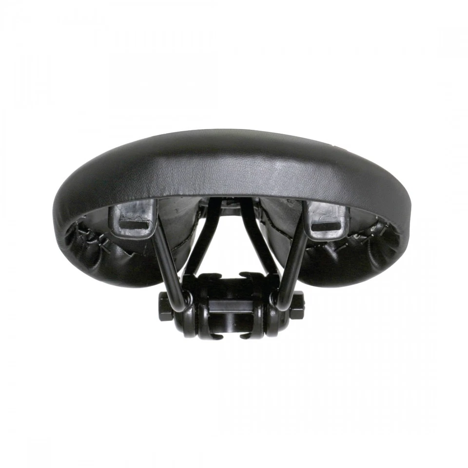 Sillín Sunlite acolchado Racing MX BMX - Riel de acero acolchado, cubierta sintética negra Foto 2 de 2