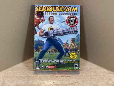 Serious Sam Second Encounter PC Big Box CIB Croteam Complete Vintage FPS