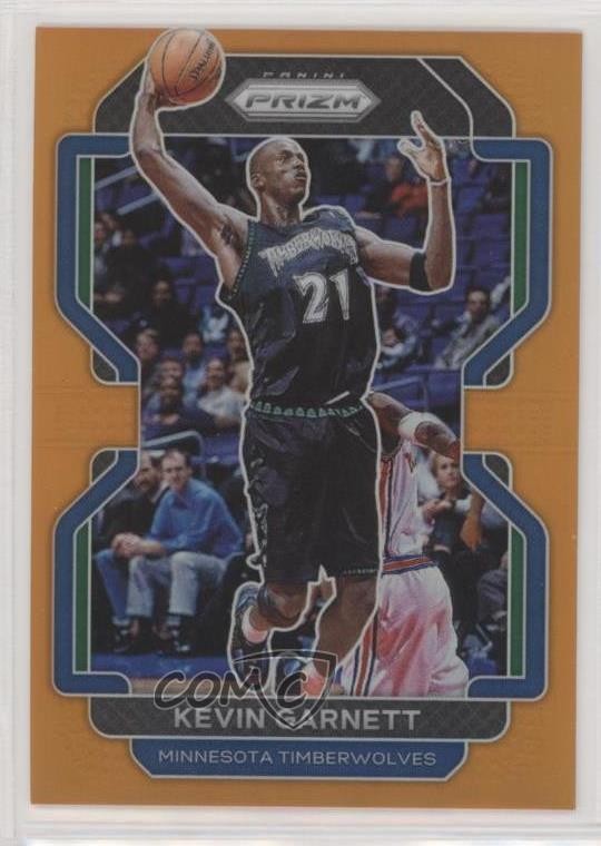 2021-22 Panini Prizm Orange Prizm 8/49 Kevin Garnett #256 HOF hs9