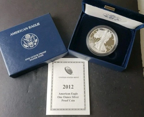 2012 W Proof $1 American Silver Eagle Dollar