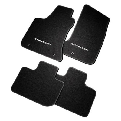 For Chrysler 300 2016 Mopar 82215156AC 1st & 2nd Row Black Carpet Floor Mat Set