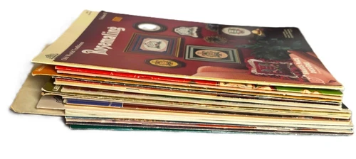 Lot of 25+ Cross Stitch Patterns Charts Leaflets Magazines Leisure Arts NO KITS