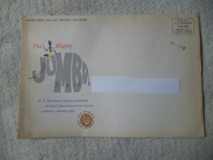 THE MIGHTY JUMBO AD FOR Badger Paper Mills Inc Peshtigo Wisconsin,1961?