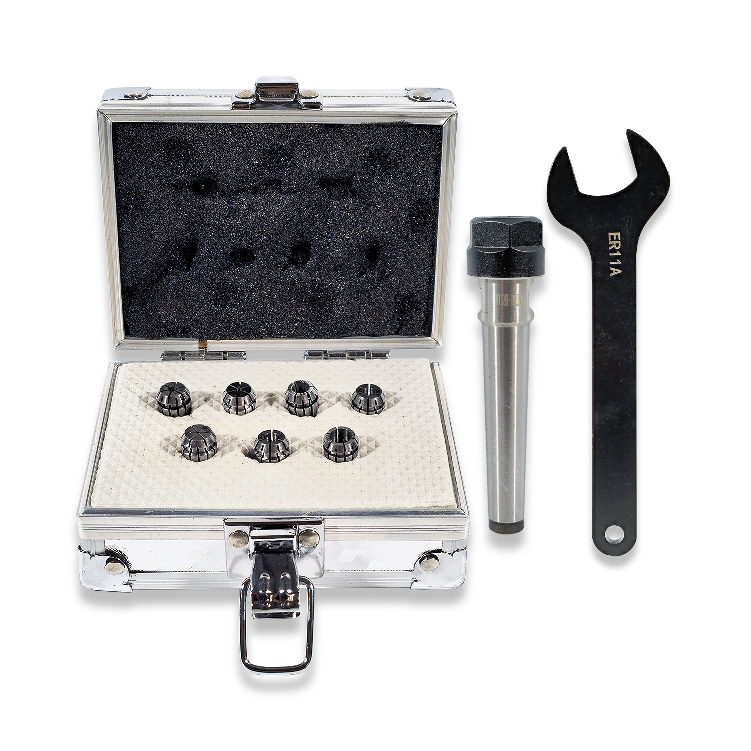 1MT ER11 COLLET CHUCK COLLETS 1-7MM AND SPANNER SET RDGTOOLS
