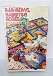 Rainbows Rabbits & Roses Vtg Discovery Toys Phonic Alphabet Puzzle Complete