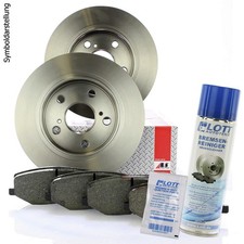 Bremsscheiben 258mm + Beläge Set vorne für Ford Focus DAW DBW DFW DNW + Reiniger