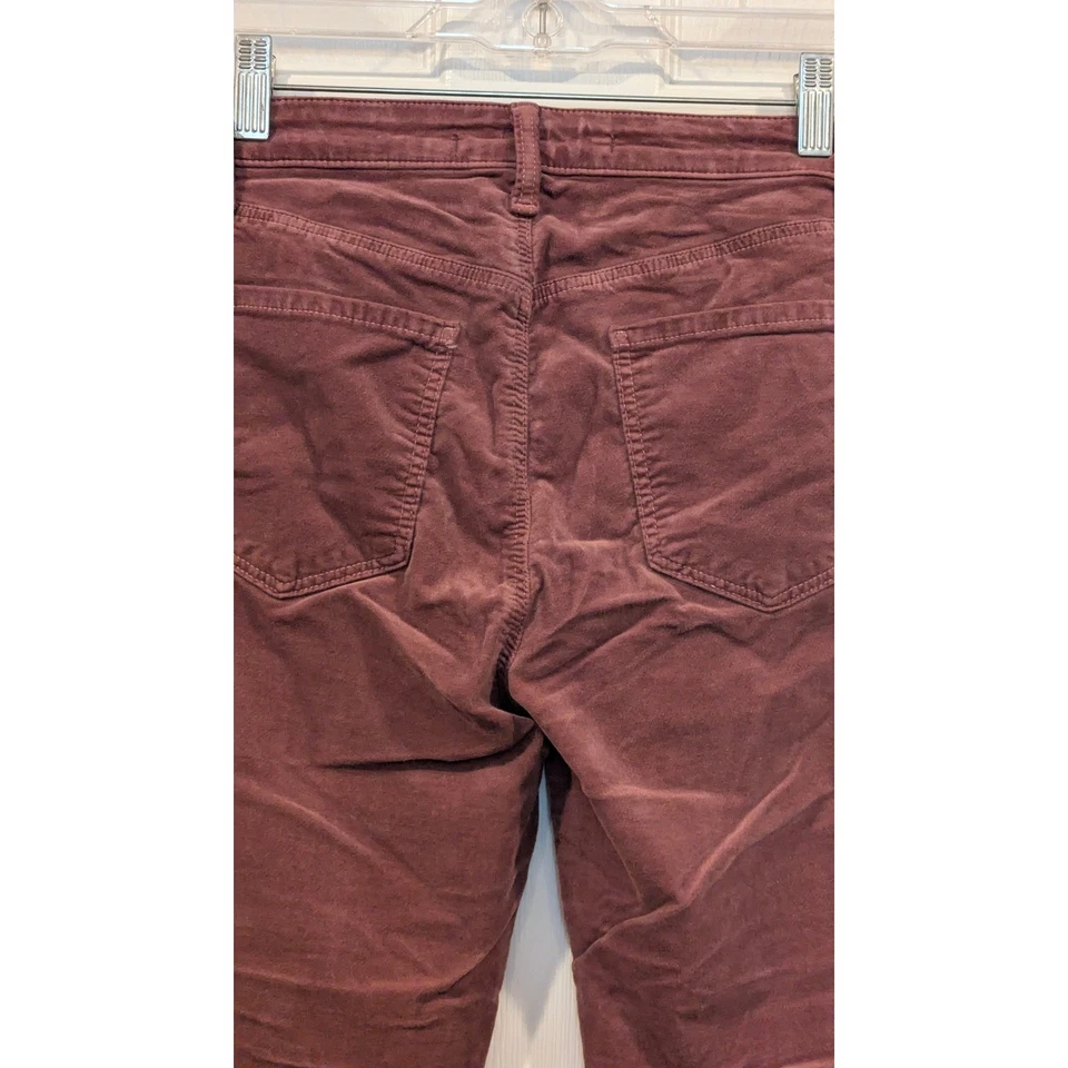 Pantalones ajustados de pana de tiro alto marca J Maria cálidos sable malva talla 27 Foto 4 de 4
