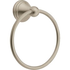 1Pc Moen Preston Towel Ring, Brushed Nickel