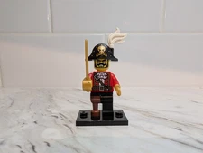 Lego Pirate Captain Minifigure Collectible Series 8 complete Mini Figure 
