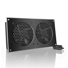 AIRPLATE S7, Quiet Cooling Fan System 12" with Speed Control, for Home Theate...
