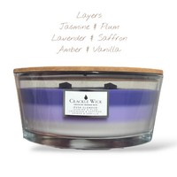 Crackle Wick Candle With Twin Wicks Crackling Wooden Wick Mixed Scented 485g