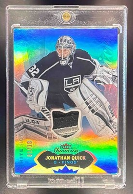 2014 Fleer Showcase Jonathan Quick White Hot /18 #62 MEM Kings